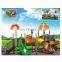 Guangzhou kids playground factory price outdoor park games plastic parts tube slide JMQ-G033A