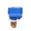 Brass 3 port T port L port ball valve three-way motorized water air mixing valve with electric actuator