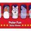 Polar Sea Animal in the Submarine Die cut shape Note set Notepad Sticky memo pad