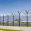 Hot Dipped Galvanized Steel Fencing Trellis & Gates Airport Fence Rails Not Coated Steel
