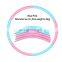 Hot sale detachable high quality smart weighted hula loop fitness ring  adults wholesale eco friendly hoop hula massage