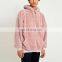 Wholesale Bulk Plain OEM Apparel High Quality Pink Plain Sherpa Berber Fleece Hoodies