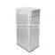 30L rectangular push litter bin garbage outdoor stainless steel kitchen trash can