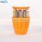 Glass Mug With Silicone Sleeve and Stainless Steel Tea Strainer Glass Tea Mug With Infuser