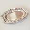 Oval lace thickened aluminum foil dinner plate barbecue plate Pasta plate