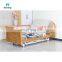 Wholesale Price Hospital Furniture Solid Wooden Headboard Multi Function Electric Nursing Rotating Bed for Nursing Home Use