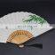 Chinese old style natural scenery pattern wood hand fan bamboo folding hand fan printed