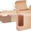 OEM Single soap box  Carriers with Window Insert and Handle Brown Kraft Individual gift boxes