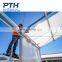 PTH light steel  prefab structure warehouse office classroom building long span structure