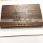 brown color wooden flash usb with card shaped