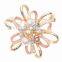 New Fashion Rhinestone Crystal Wedding Bridal Bouquet Flower Pearl Brooch Pin