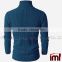 Mens Casual Turtleneck Slim Fit Pullover Sweaters with Twist Patterned