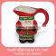 Christmas ceramic santa water pitcher
