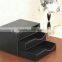 Home & Office stationery ,hot sell Pu Faux Leather 4 drawer sorter desk orgainser