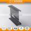Custom China factory electrophoresis powder coated extruded industrial aluminium extrusion