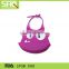 Factory direct hot selling baby products FDA rubber custom printing logo waterproof silicone baby bib