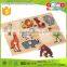 CE Standard Handmade New Toy Wooden Animal Puzzle