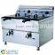 Counter top gas catering fryers with tap for frying snacks as nuts and banana chips (SY-TF218G SUNRRY)