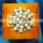 New Silk Favor Box in Orange color and pearl brooch