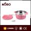 pink color food container stainless steel for kids