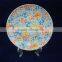 ceramics porcelain round dessert plate with full decal