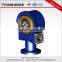 Solar slew gear worm drive for vertical mounting