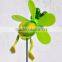Hot Sale in USA 4 inch Frog Plastic Garden Flower Pinwheels