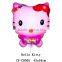 2016 New design Hello Kitty shaped foil balloon Clamp Holder shaped helium balloon for party decoration