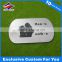 China factory supply metal stainless steel dog tags with ball chain