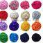 solid color satin ribbon roses flower for wedding decoration