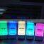 Colorful ABS rechargeable battery led bar table lamp for bar, cafe, club, restaurant,party decoration