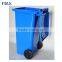 240 liter galvanized steel outdoor waste bin