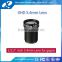 2016 new products camera hd 1/2.5 inch f1.6 3.6mm MegaPixel m12 lense