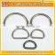 Yukai Metal D Ring Hooks 25mm D Shaped Bag Buckle Hooks in high quality