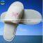 five star quality embroidery logo velour hotel slipper