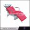 Custom hair PVC leather multi color high quality shampoo spa washing chair