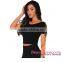 White Double Cascading Neck Tie Sleeveless girls sexy clubwear hot