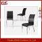 elegance dining room furniture black leather and chrome dining chair