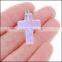 Six color Natural Stone quartz cross necklace For Women Crystal Gem Stone Quartz Necklace                        
                                                Quality Choice