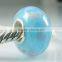 European style 925 murano silver glass bead