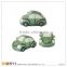 Resin Mini Car Toy Green Transport Trucks