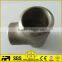 1 inch sch10 ss304 butt weld pipe fittings equal tee