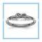 Infinity Symbol Stackable Ring In Silver color