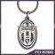 Specialized wholesale colorful Juventus football digital printing keychain