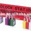 padlock station safety lockout station with door lockout kit/ station