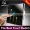 New Wallpad C1 Black LED Backlight UK Crystal Glass 110~250V 3 gang 2 way 3 way Touch Sensitive Light Control Wall Switch