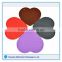 Good quality pot holder pad,heart shaped silicone coaster