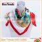 Fancy Holiday Oil Painting Kerchief Imitate Silk Square Scarf