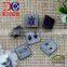 10mm crown design metal plate decorative button for fashion garment