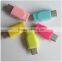 2015 hot selling colorful and useful USB 3.1 type-c male to micro female adapter